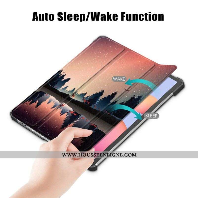 Smart Case Samsung Galaxy Tab S7 FE Renforcée Forêt