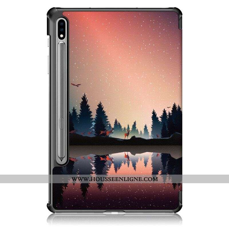 Smart Case Samsung Galaxy Tab S7 FE Renforcée Forêt