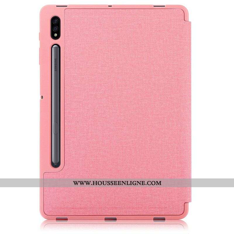 Smart Case Samsung Galaxy Tab S7 FE Texture Tissu Origami