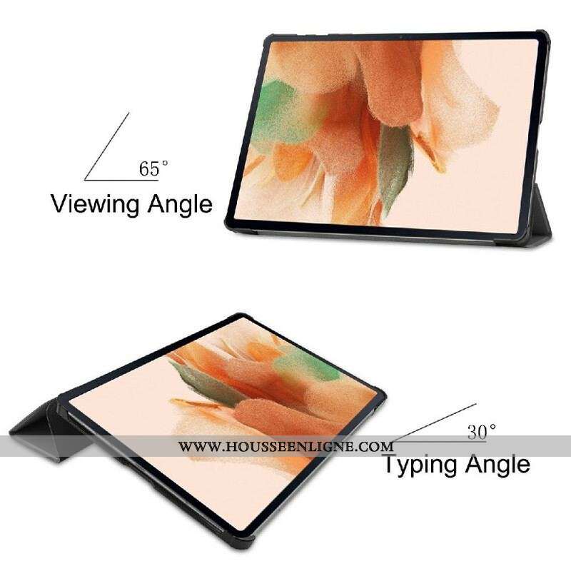 Smart Case Samsung Galaxy Tab S7 FE Trois Volets Porte-Stylet
