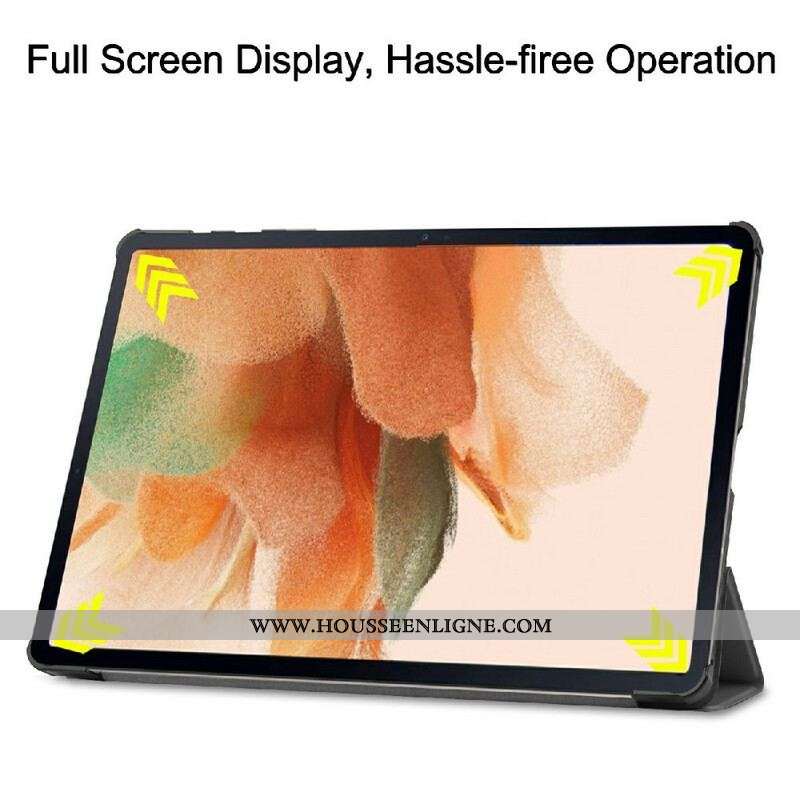 Smart Case Samsung Galaxy Tab S7 FE Trois Volets Porte-Stylet