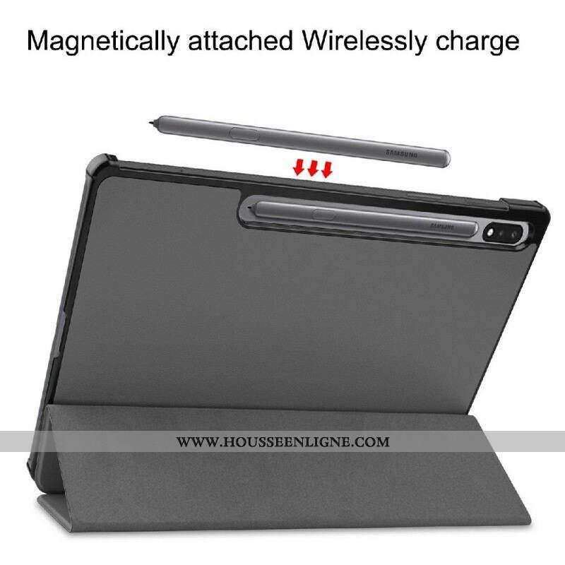 Smart Case Samsung Galaxy Tab S7 FE Trois Volets Porte-Stylet