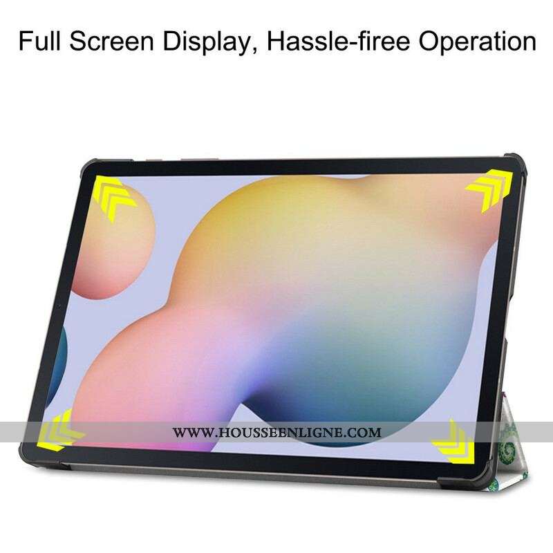 Smart Case Samsung Galaxy Tab S8 Plus / S7 Plus Renforcée Papillons et Fleurs