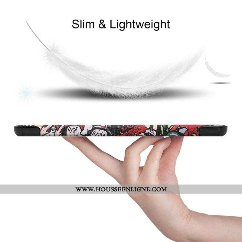 Smart Case Samsung Galaxy Tab S8 Plus / S7 Plus Renforcée graffitis