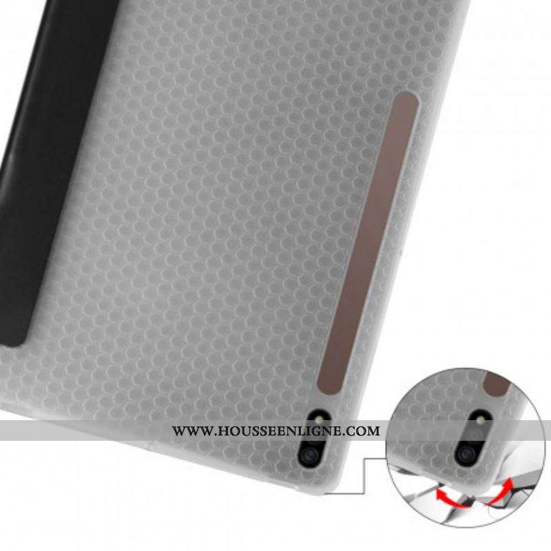 Smart Case Samsung Galaxy Tab S8 Plus / S7 Plus Silicone et Simili Cuir