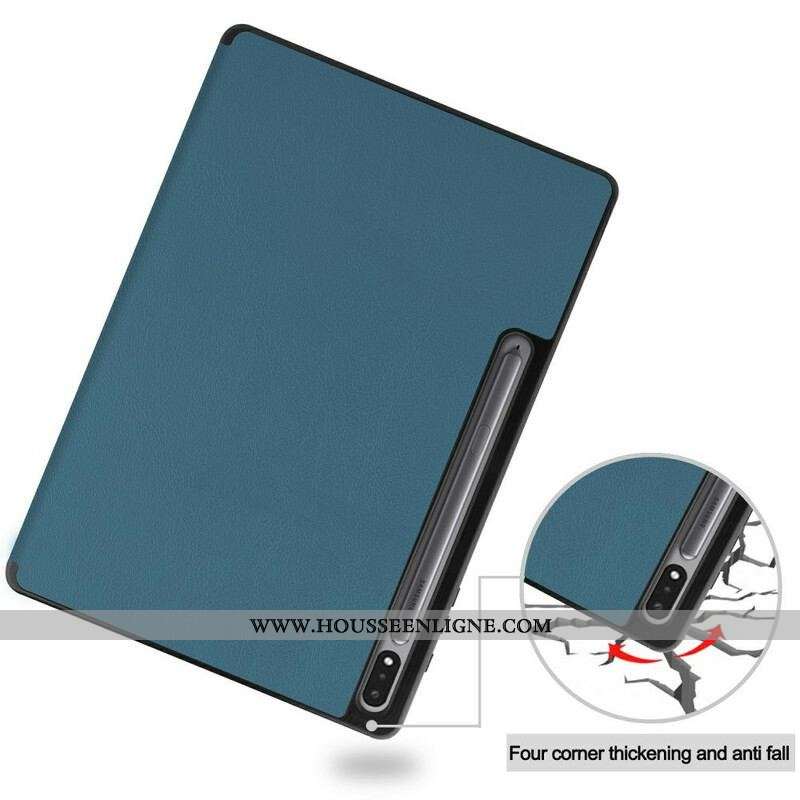 Smart Case Samsung Galaxy Tab S8 Plus / S7 Plus Trois Volets Porte-Stylet