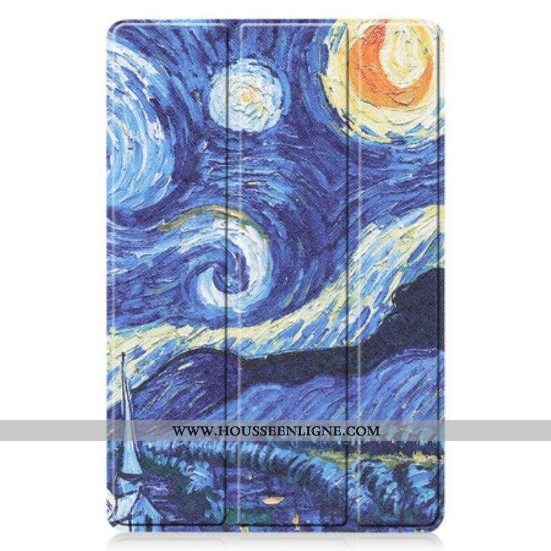 Smart Case Samsung Galaxy Tab S8 / Tab S7 Porte-Stylet Nuit Étoilée