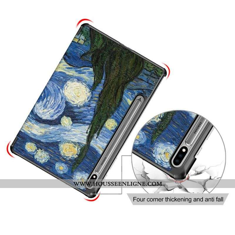 Smart Case Samsung Galaxy Tab S8 / Tab S7 Renforcée Van Gogh