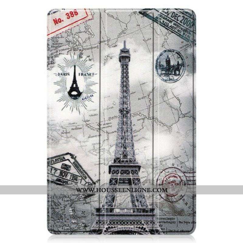 Smart Case Samsung Galaxy Tab S8 / Tab S7 Tour Eiffel Porte-Stylet