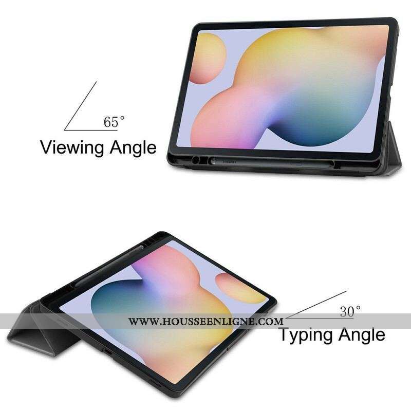Smart Case Samsung Galaxy Tab S8 / Tab S7 Trois Volets Porte-Stylet