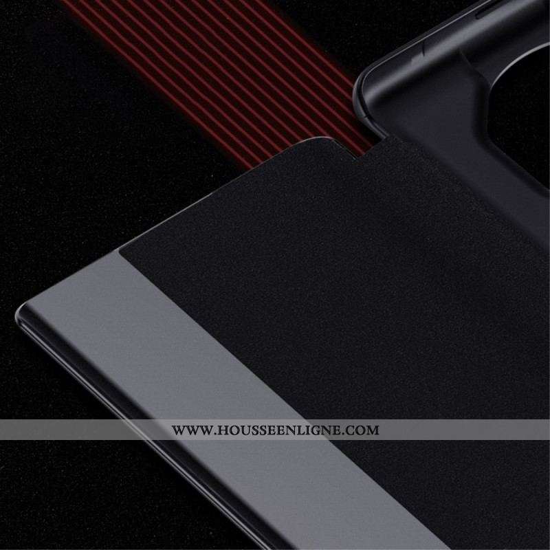 View Cover Huawei Mate 50 Pro Simili Cuir Litchi