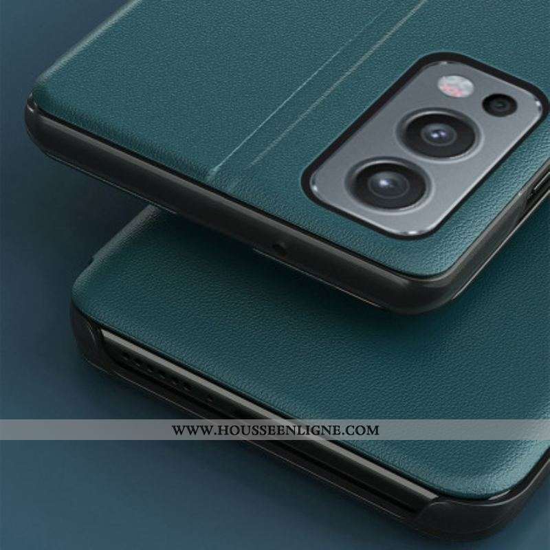 View Cover OnePlus Nord 2 5G Simili Cuir Texturé