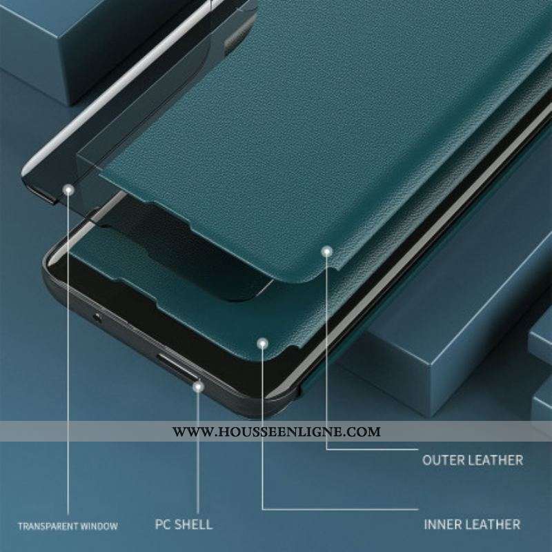 View Cover OnePlus Nord 2 5G Simili Cuir Texturé