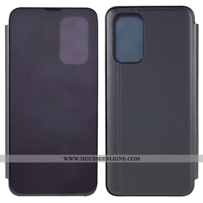 View Cover Oppo A54 5G / A74 5G Miroir et Effet Cuir