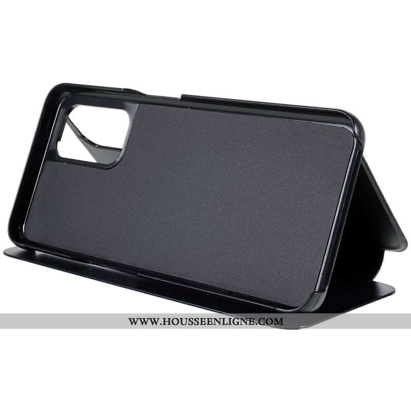 View Cover Oppo A54 5G / A74 5G Miroir et Effet Cuir