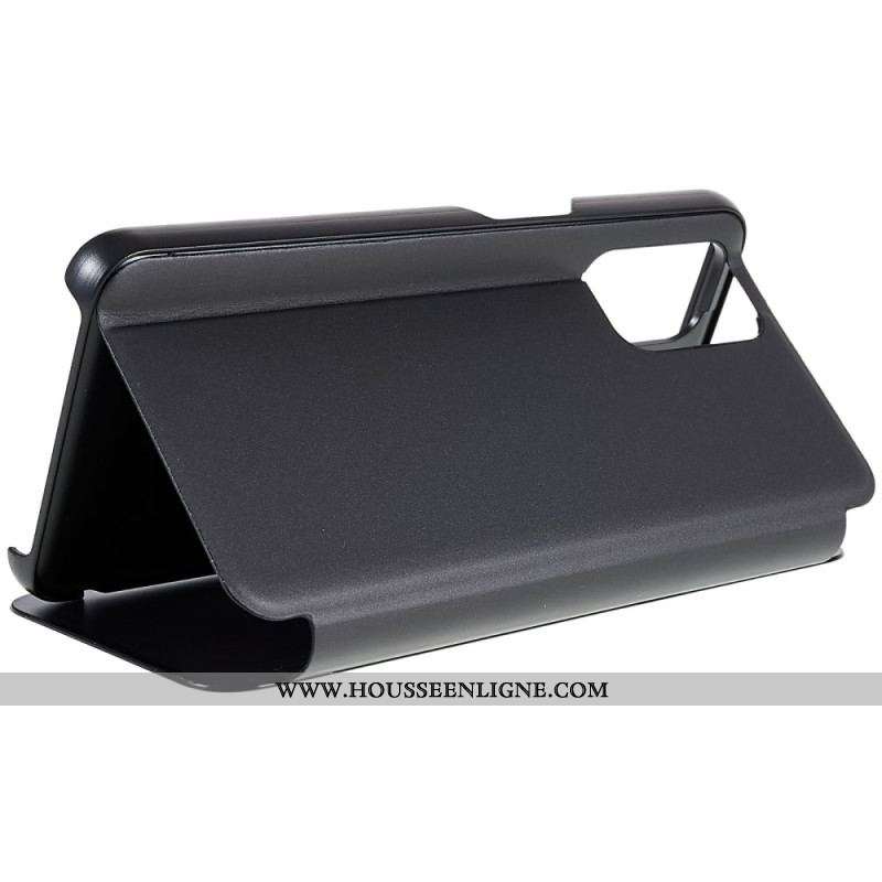 View Cover Oppo A54 5G / A74 5G Miroir et Effet Cuir