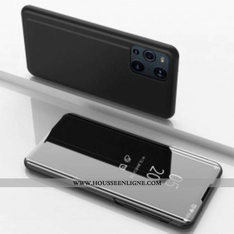 View Cover Oppo Find X3 / X3 Pro Miroir et Simili Cuir