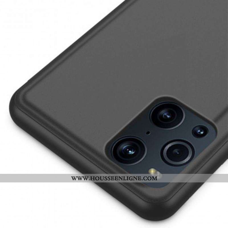 View Cover Oppo Find X3 / X3 Pro Miroir et Simili Cuir