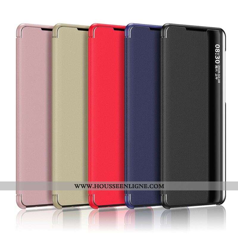 View Cover Oppo Find X3 / X3 Pro Simili Cuir Texturé