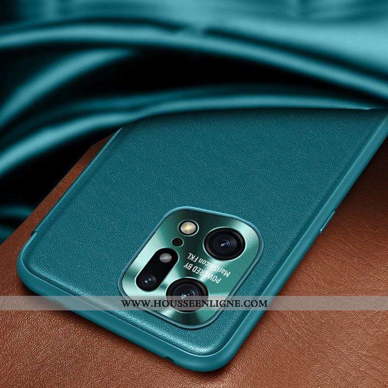 View Cover Oppo Find X5 Pro Simili Cuir