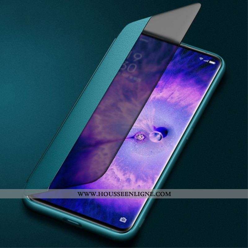 View Cover Oppo Find X5 Pro Simili Cuir