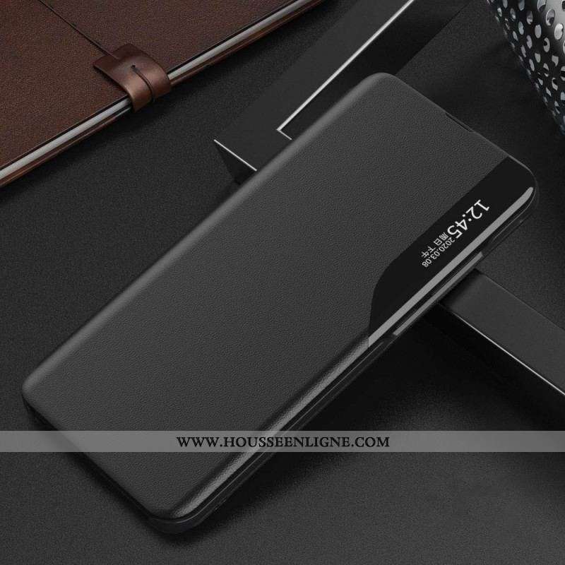 View Cover Oppo Find X5 Simili Cuir Texturé