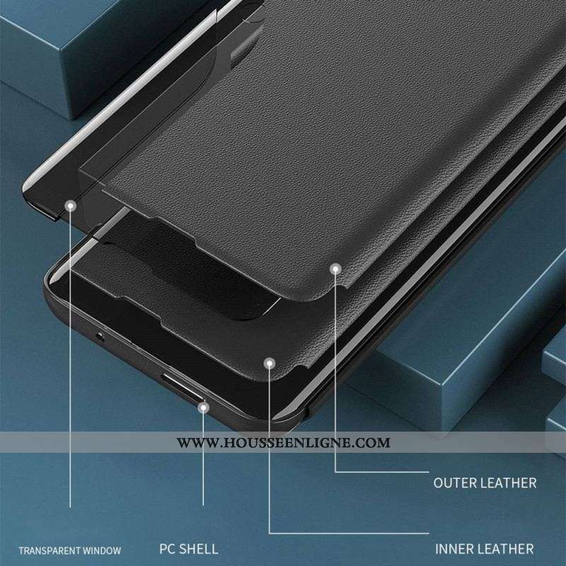 View Cover Oppo Reno 8 Pro Simili Cuir