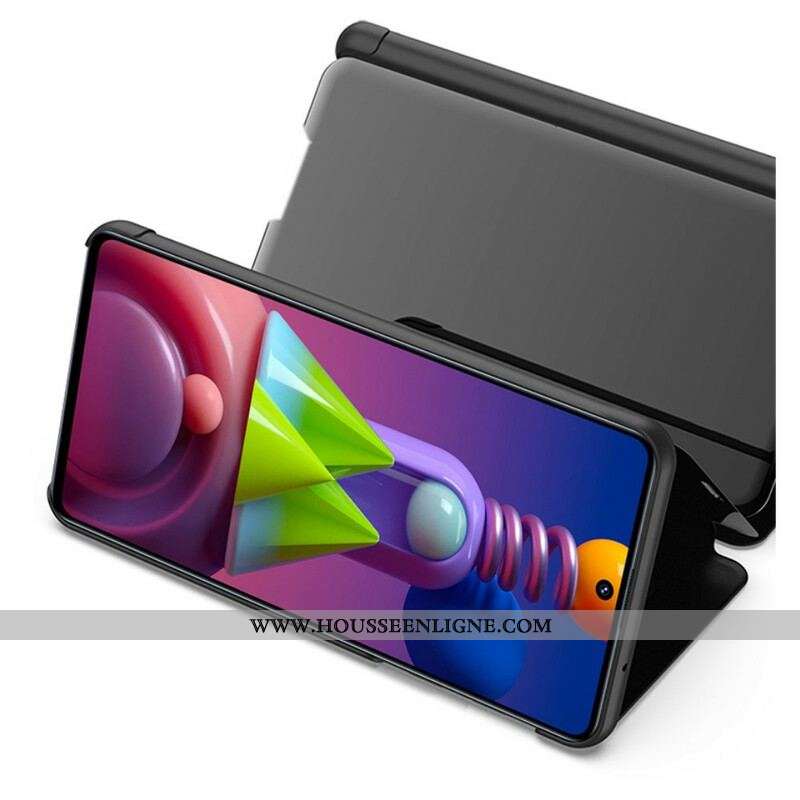 View Cover Samsung Galaxy M51 Miroir et Simili Cuir