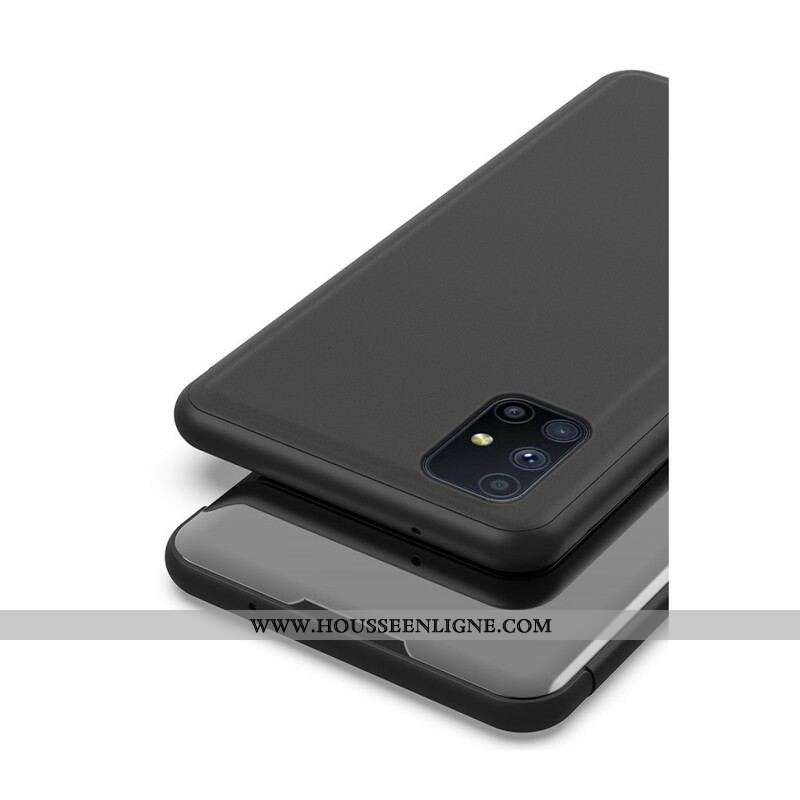 View Cover Samsung Galaxy M51 Miroir et Simili Cuir