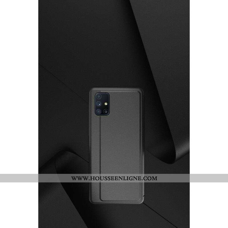 View Cover Samsung Galaxy M51 Simili Cuir Texturé