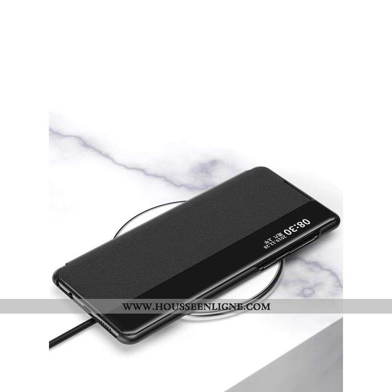 View Cover Samsung Galaxy M51 Simili Cuir Texturé