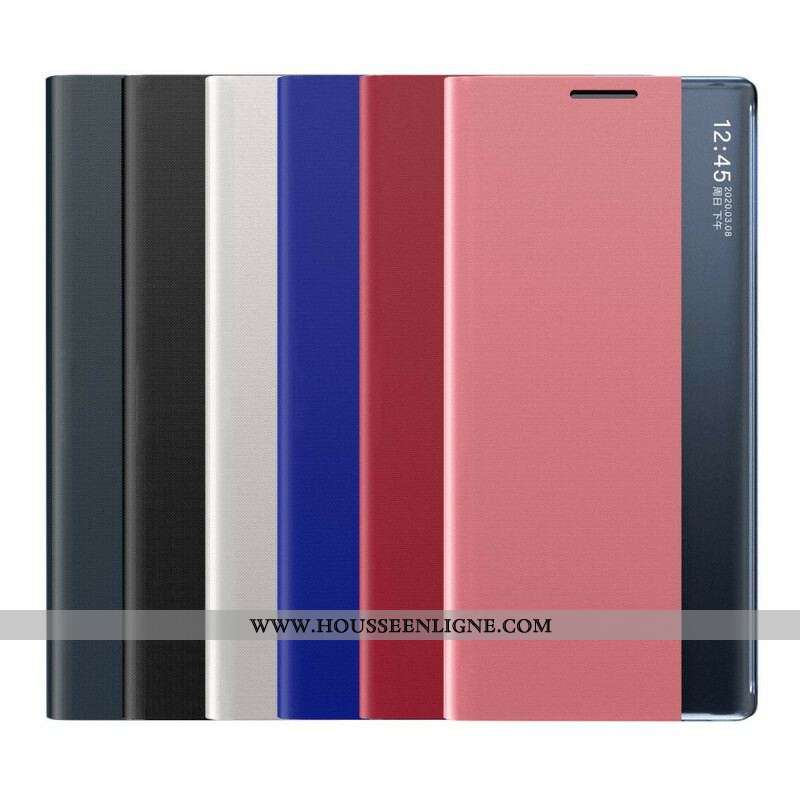 View Cover Samsung Galaxy S21 FE Effet Cuir Texturé