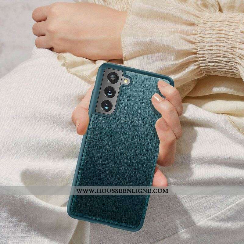 View Cover Samsung Galaxy S21 FE Simili Cuir Texturé