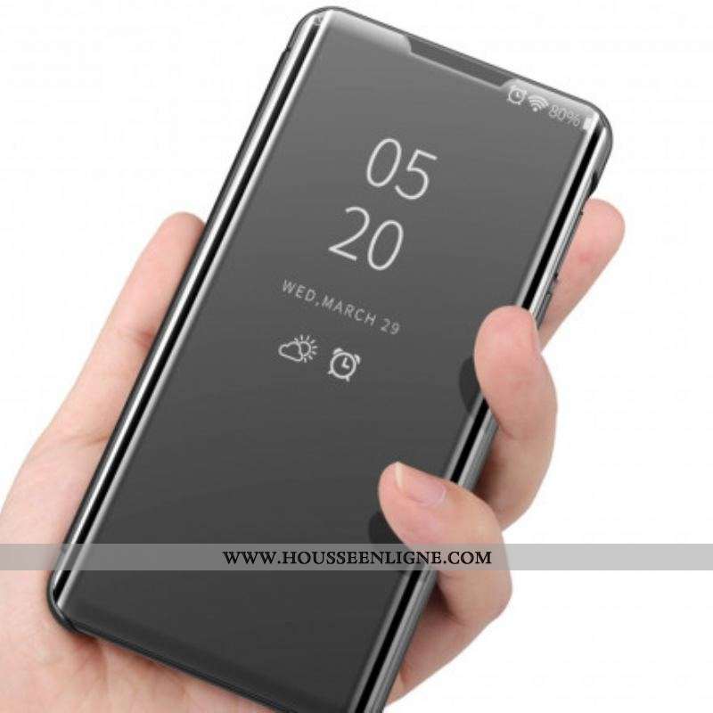 View Cover Xiaomi Redmi Note 10/10S/Poco M5s Miroir et Simili Cuir