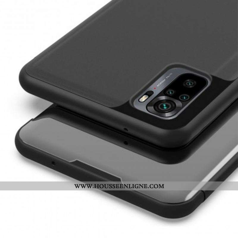 View Cover Xiaomi Redmi Note 10/10S/Poco M5s Miroir et Simili Cuir