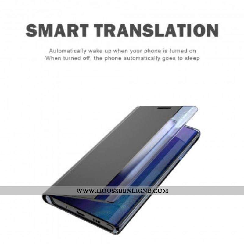 View Cover Xiaomi Redmi Note 10/10S/Poco M5s Simili Cuir Texturé