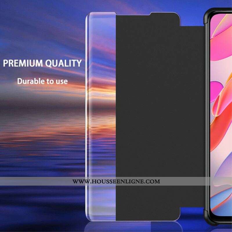 View Cover Xiaomi Redmi Note 10 5G / Poco M3 Pro 5G Effet Cuir Texturé