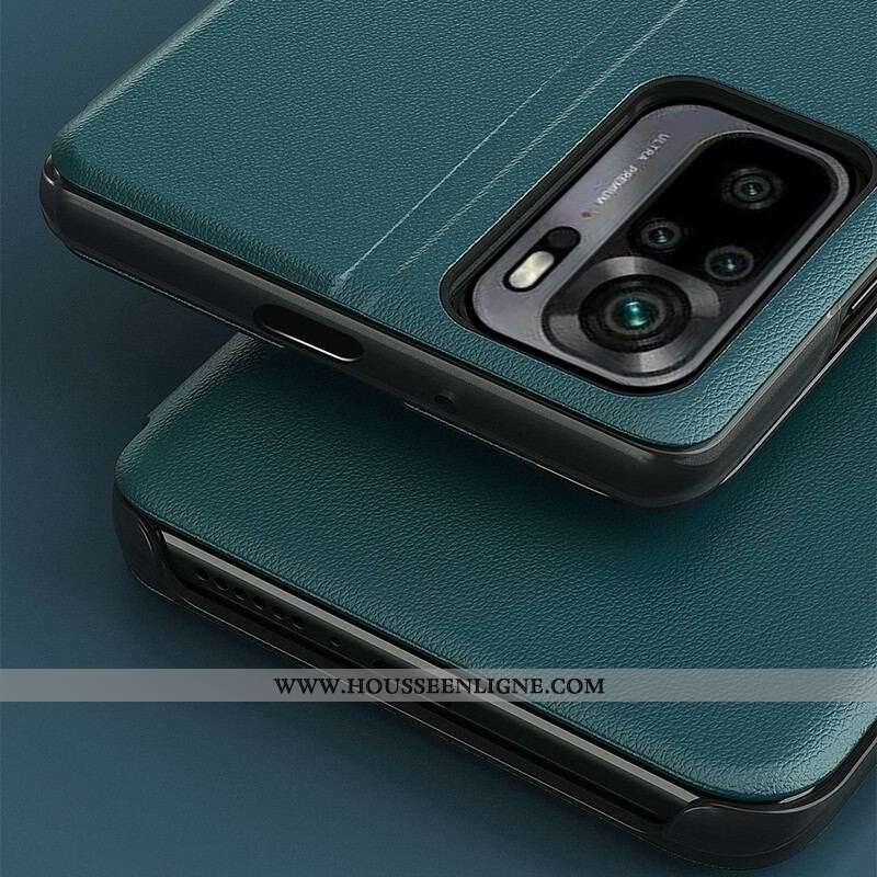 View Cover Xiaomi Redmi Note 10 5G / Poco M3 Pro 5G Simili Cuir Texturé