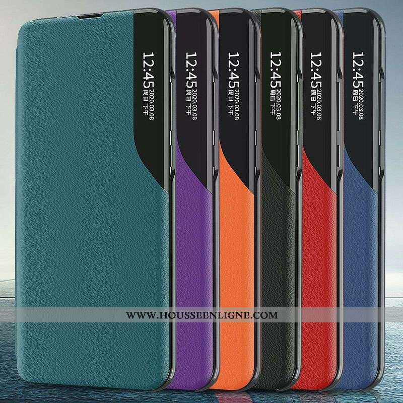 View Cover Xiaomi Redmi Note 10 5G / Poco M3 Pro 5G Simili Cuir Texturé