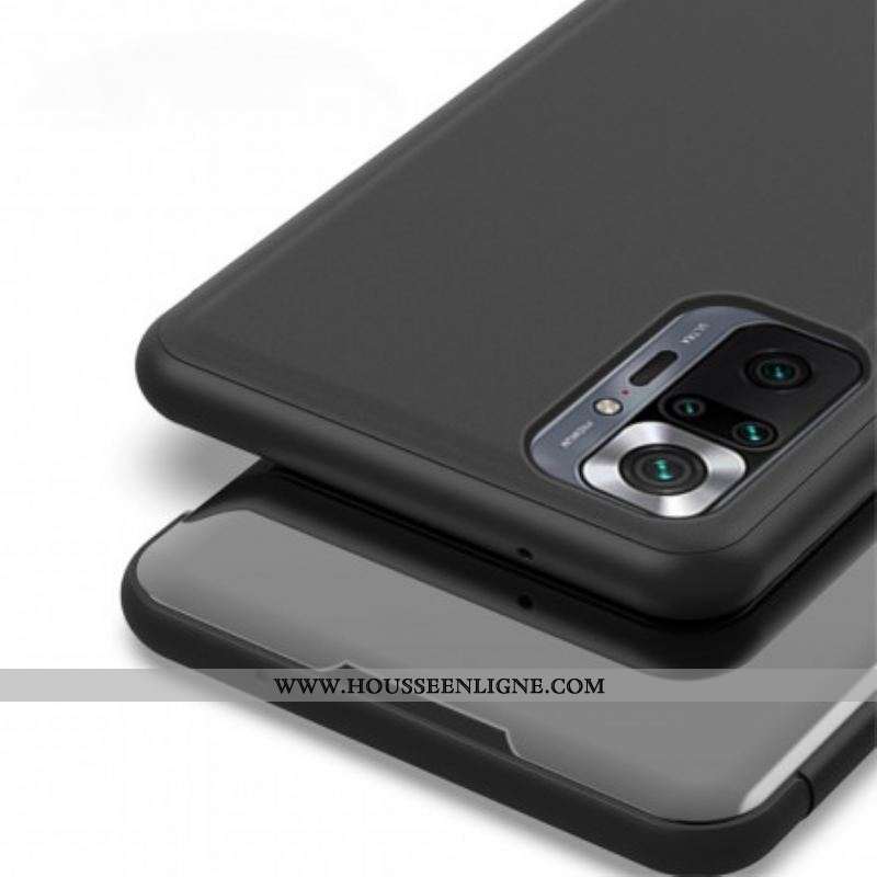 View Cover Xiaomi Redmi Note 10 Pro Miroir et Simili Cuir