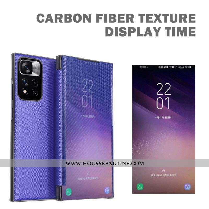 View Cover Xiaomi Redmi Note 11 Pro Plus 5G Fibre Carbone