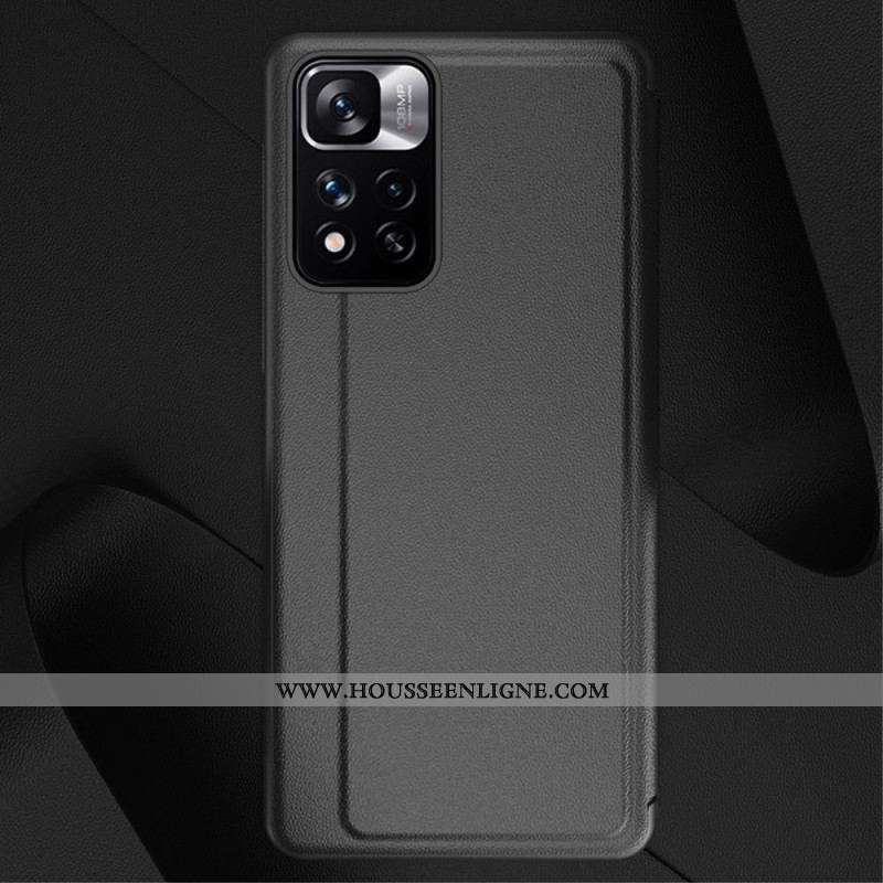View Cover Xiaomi Redmi Note 11 Pro Plus 5G Simili Cuir Texturé