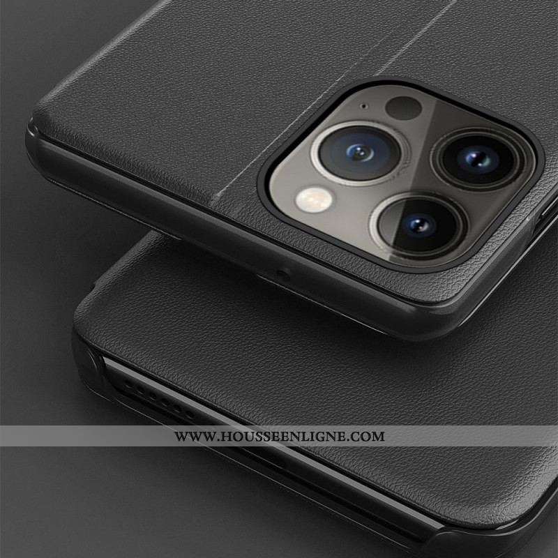 View Cover iPhone 14 Plus Simili Cuir Texturé