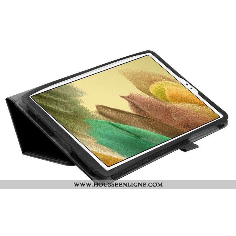 Étui Samsung Galaxy Tab A7 Lite 2 Volets Simili Cuir Litchi