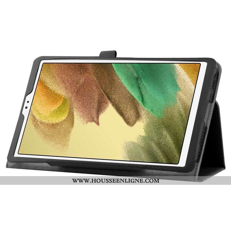 Étui Samsung Galaxy Tab A7 Lite 2 Volets Simili Cuir Litchi