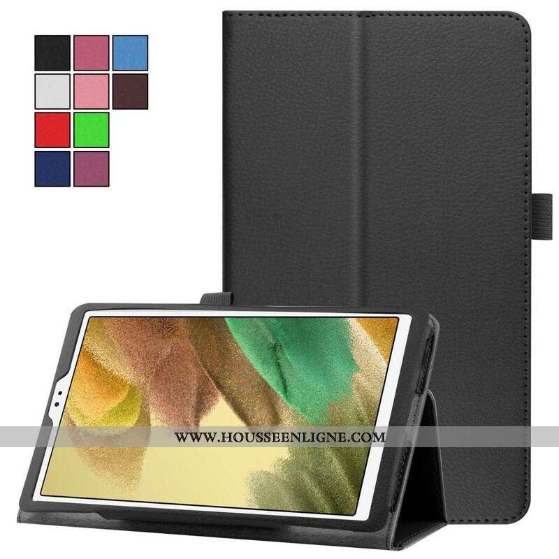 Étui Samsung Galaxy Tab A7 Lite 2 Volets Simili Cuir Litchi