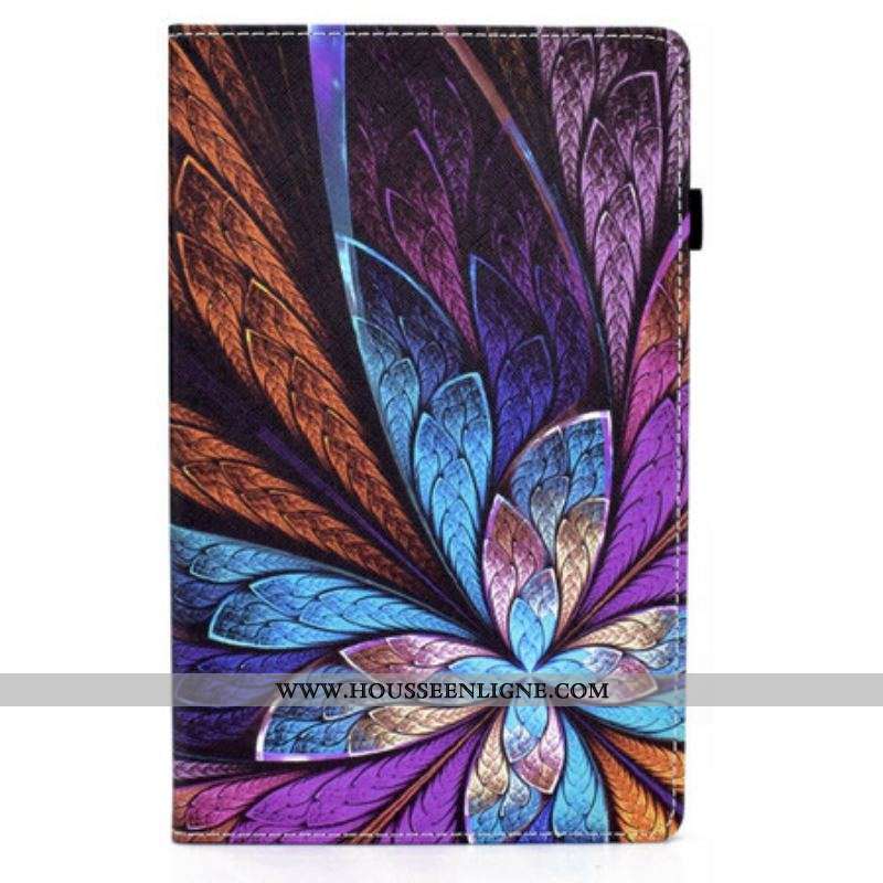 Étui Samsung Galaxy Tab A7 Lite Fleur Abstraite