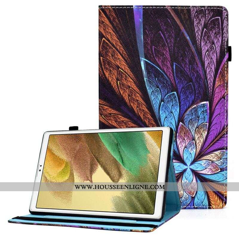 Étui Samsung Galaxy Tab A7 Lite Fleur Abstraite