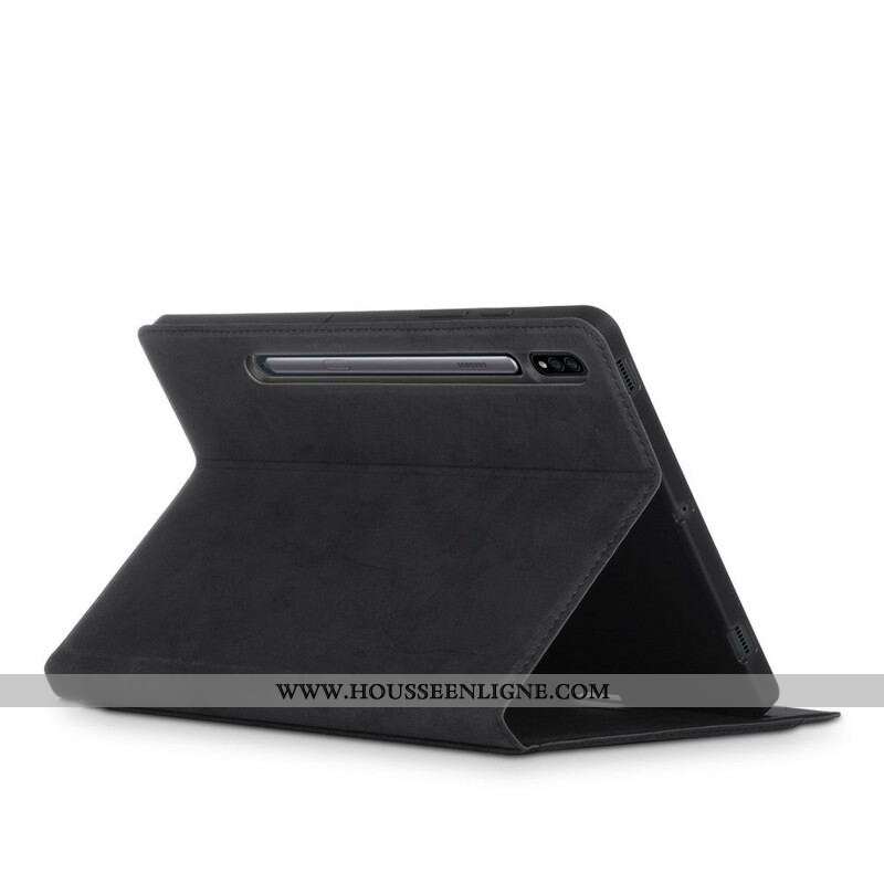 Étui Samsung Galaxy Tab S8 Plus / S7 Plus Effet Cuir Business