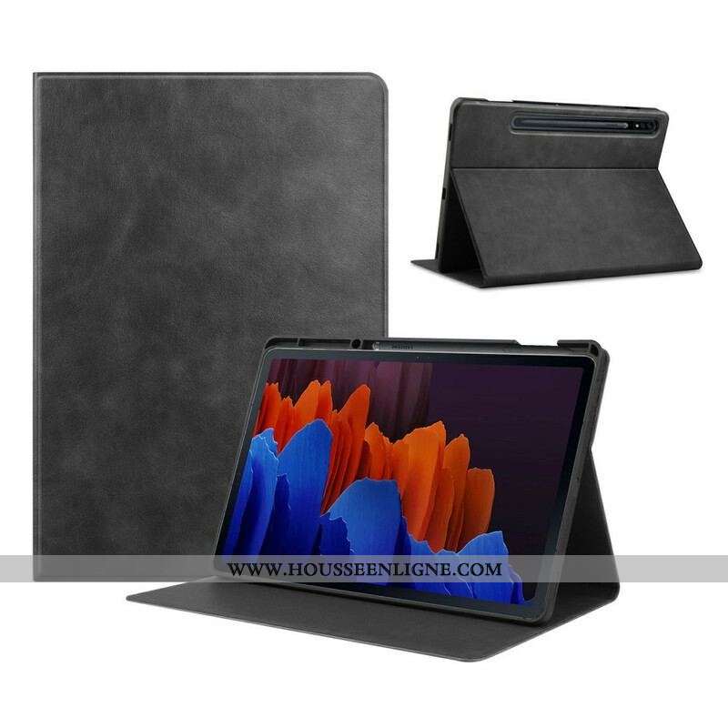 Étui Samsung Galaxy Tab S8 Plus / S7 Plus Simili Cuir Classique